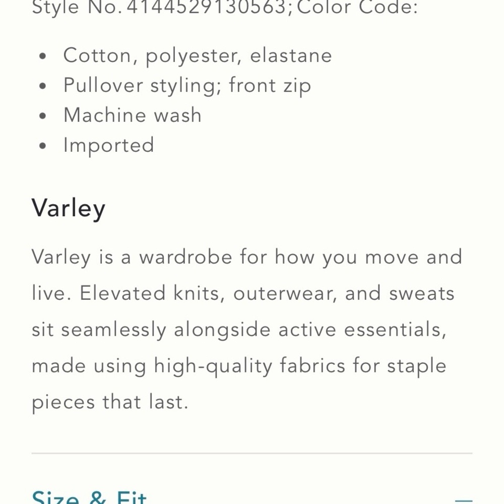 Varley Brown Half-Zip Pullover - image 4